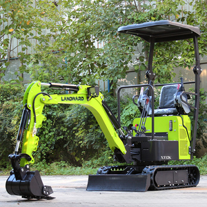 Mini-excavatrice compacte Landward de 1,2 tonne, personnalisable, portable, sur chenilles, pour travaux de terrassement avec godet, faible encombrement - Product Image 3