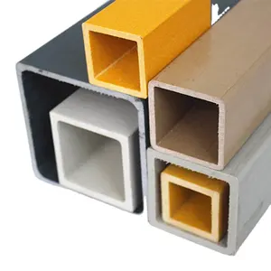 Customized Anti-Corrosion Durable Fiberglass Pultruded Profiles FRP Square Tube