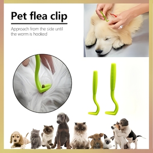 Professioneller Floh-, Zecken- und Läusekamm mit verschlüsseltem Reinigungshaken – Langlebiges Pflegewerkzeug für Katzen & Hunde – Hergestellt in China - Product Image 2