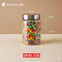 Nouveaux petits pots de conservation pour aliments secs, qualité alimentaire, pour l'affichage et le stockage en magasin bio