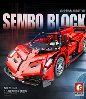 Vente chaude SEMBO 701942 1:14 modèle voiture jouets blocs de construction compatibles avec toutes les grandes marques techniques pour les enfants