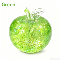 Jouet anti-stress souple en forme de grosse pomme brillante, sensation crémeuse, fait main, à presser
