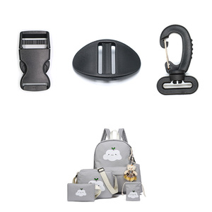 Hebilla de plástico con anillo en D de 25 mm ajustable para accesorios de bolsos y cierres - Product Image 4