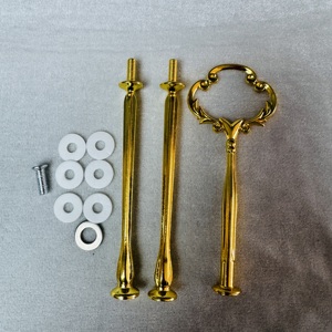 Vàng 3 tầng 2 lớp bánh đứng phần cứng cho đám cưới trái cây tấm tráng miệng bánh đứng xử lý phù hợp phần cứng kim loại đứng - Product Image 5