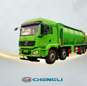 Nouveau camion de nettoyage des eaux usées à haute pression avec châssis Shacman 8*4, capacité de 30 m³, camion d'aspiration des eaux usées pour le nettoyage urbain - Product Image 1