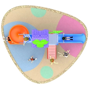 Mcdonalds tua dinonaktifkan Gancy lembaran Hdpe taman bermain hutan taman luar ruangan tempat bermain peralatan hiburan untuk dijual - Product Image 3