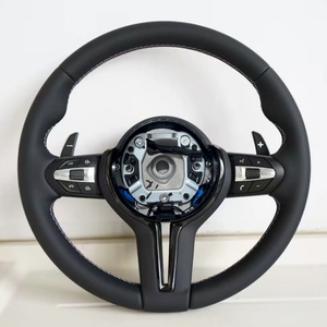 Volante de Cuero Negro para <span class=keywords><strong>BMW</strong></span> M3 M4 M5 M6 F30 F10 F15 F36 F01 F20 F22 F25 F31 F32 E70 E71 E90 E91 E92 - Product Image 6