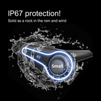 Headset Interkom Dua Arah Model A3 Pro untuk Sepeda Motor, Tahan Air, Pemasangan di Helm, Peredam Kebisingan, Musik