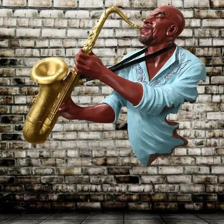 Factory cheap price wholesales resin statue jazz