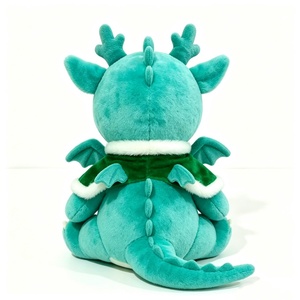 Peluche de dragon de Noël personnalisée, peluche de dragon sur le thème des fêtes, peluche de dragon douce pour les moments de sommeil - Product Image 3