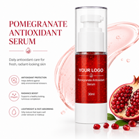 Sérum Visage Vegan Sans Logo à la Grenade, Antioxydant, Unifiant le Teint, Hydratant, Lissant, pour une Peau Éclatante et Fraîche, 30ml