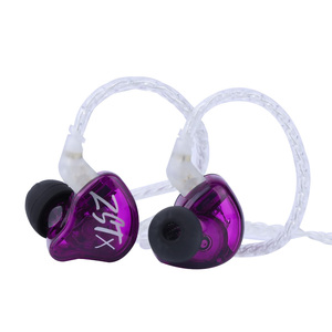 Écouteurs intra-auriculaires HIFI à double conducteur hybride <span class=keywords><strong>KZ</strong></span> <span class=keywords><strong>ZST</strong></span> X 1BA 1DD de qualité supérieure écouteurs intra-auriculaires filaires avec coussinet d'oreille souple - Product Image 3