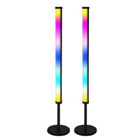 Nouvelle lampe de table LED RGB à fond rond pour ordinateur, jeux, rythme musical, diffusion en direct et capture sonore, intelligente