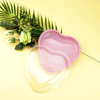 Boîte en forme de cœur avec couvercle transparent à prix compétitif Emballage cadeau gâteau au chocolat, bonbon, fraise Boîte cadeau pour la Saint-Valentin