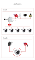 Détecteur de fuite d'eau filaire en alliage d'aluminium et ABS, capteur de fuite d'eau avec sortie NO, câble 5 conducteurs DC12V 24V, alarme de fuite au sol USB Type NO/NC