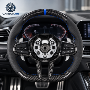 Volant sport personnalisé pour A90 Supra Mk5 pour 330i/540i/G20/G80/M3/X5/G05/G42/G01/X3/M2/G87/G26 - 3 branches en fibre de carbone - Product Image 4
