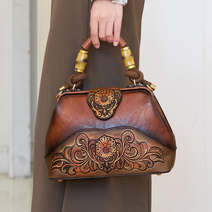 Borsa a tracolla in stile Vintage da donna a tracolla con motivo floreale filo in materiale Zip in poliestere regalo suocera - Product Image 4