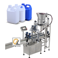 Machine de capsulage automatique MTW avec alimentateur pour bouteilles en plastique PET et bidons