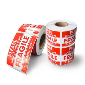 Pegatinas Personalizadas con la Frase 'Fragile', Adhesivos de Advertencia 'Por Favor, Manejar con Cuidado' - Product Image 6