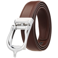 Ceinture pour hommes LY33-23429-1 avec boucle à tirage inversé, boucle en métal pour sac à main, boucle de ceinture personnalisée, ceinture en cuir pour hommes