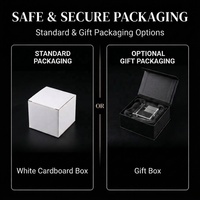 Cube en verre cristal vierge de haute qualité avec tailles personnalisables, poli pour cadeaux d'affaires, gravure laser 3D