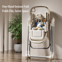 Chaise haute pliable 3 en 1 moderne pour bébé, hauteur réglable, inclinable, siège d'alimentation portable pour tout-petit, pour la cuisine