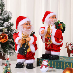 Jouets interactifs Père Noël dansant et chantant BT Twistting, poupée électrique Père Noël qui bouge les fesses, jouet pour enfants, cadeaux <span class=keywords><strong>de</strong></span> Noël - Product Image 5