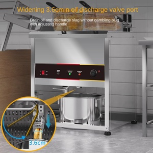 Friteuse verticale à cylindre unique de grande capacité commerciale Machine à bâton d'huile à température constante poêle à huile chaude à frire électrique - Product Image 4