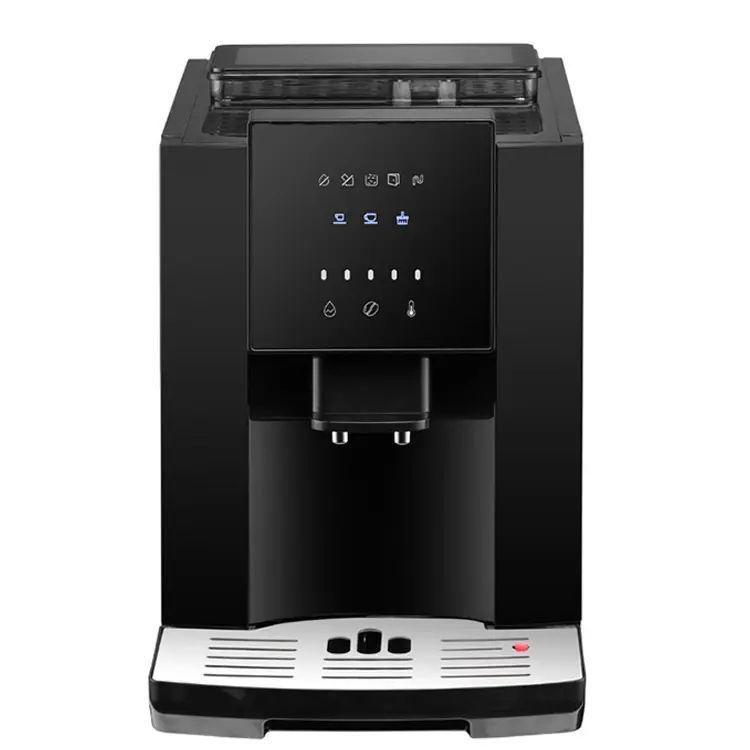 Máquina de cappuccino com painel de toque, café expresso, máquina de café totalmente automática para uso doméstico, novo design