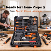Ensemble d'outils professionnels, assortiment d'outils à main pour garage automobile, atelier de réparation, clé à molette réglable, clé hexagonale, accessoires