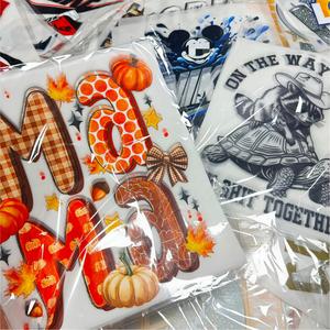 <span class=keywords><strong>Vente</strong></span> directe d'usine, autocollants pour vêtements d'Halloween en transfert DTF, matériau écologique, transfert DTF pour t-shirts - Product Image 1