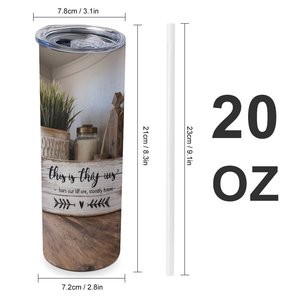 Stainless Steel Tumbler 20oz Vacuum Insulated Custom Print Cup For <b>Coffee</b> Tea - Product Image 1