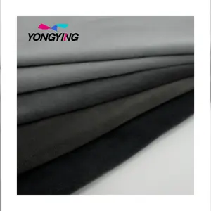 Yongying 2023 la più recente fornitura professionale morbida sensazione di mano abito femminile musulmano 100% poliestere jet black nida tessuto per abaya