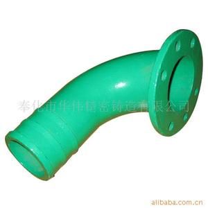 Cast Steel Pipe Fitting Elbow With Flange For Industrial Use Round Section Alloy Material Shop <b>Primer</b> And Shot Blasting - Product Image 1