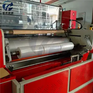 HT1000-2000 Three Extruder Polyethylene plastic lldpe shrink wrap stretch film making machine