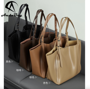 Sac fourre-tout vintage en cuir véritable AndoBag, grande capacité, nouvelle mode, pour femmes, version coréenne, sacs à bandoulière tendance 3219 - Product Image 2
