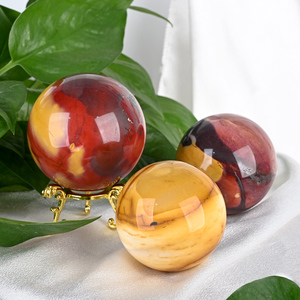 Bola de Jaspe Mookaite Pulido, Cristal de Sanación Espiritual para Meditación y Decoración del Hogar, Venta Caliente - Product Image 3