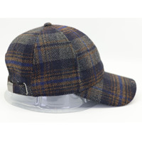2024 nouveau logo personnalisé broderie motif à carreaux chapeau de Baseball à carreaux chaud laine coton casquette de Baseball pour l'extérieur