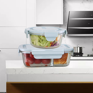 Hộp Đựng Thức Ăn Thủy Tinh Borosilicate Cao Hộp Ăn Trưa Trong Suốt Với Túi Lạnh - Product Image 2