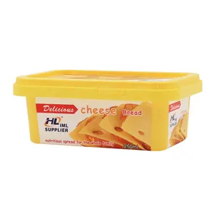 Custom Iml Plastic Margarine Verspreidt Doos Plastic Container Voor Boter Verspreidt Wegwerp Ecologische Margarine Containers