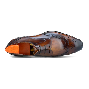 ALF8-XH9 Gros Angleterre Officiel Officiel D'affaires en cuir De Vachette Véritable Cuir Richelieu <span class=keywords><strong>Derby</strong></span> Chaussures Habillées Chaussures de Costume - Product Image 4