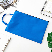 Bolsa de Archivo de Lona A4 con Cierre Colorido y Gran Capacidad, Carpeta con Logotipo Personalizado para Empresas y Estudiantes