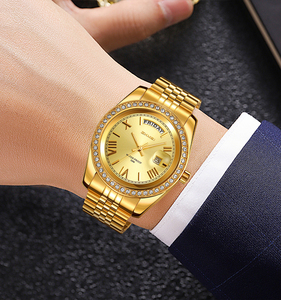 Montres à quartz SKMEI 9419, couleur or, <span class=keywords><strong>bracelet</strong></span> en <span class=keywords><strong>acier</strong></span> inoxydable, montres pour hommes, étanches, montres tendance pour hommes - Product Image 5
