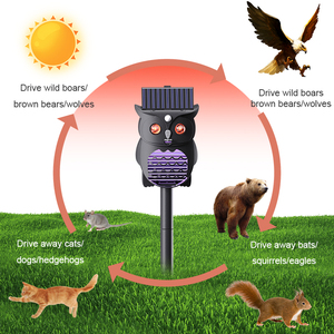 Repelente de Animales <span class=keywords><strong>Solar</strong></span> para Exteriores con Sensor PIR, Repelente Ultrasónico de Monos, Resistente al Agua IP65 - Product Image 3