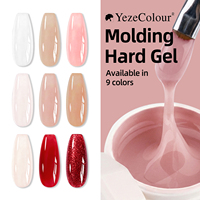 Gel de construction et de renforcement pour extension d'ongles auto-nivelant, effet nude, pour nail art, vente en gros, marque privée OEM ODM