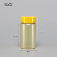 Fournisseur direct d'usine, flacon en plastique PET de 120 ml pour médicaments, pilules, vitamines et compléments alimentaires
