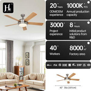 Prix fabricant : Ventilateur de plafond 52 pouces à 5 pales avec moteur à lumière puissante 3 couleurs, ventilateur de plafond lumineux pour chambre à coucher - Product Image 4