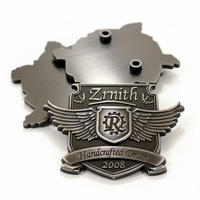 Premium Metall-Drumkit-Embleme, Druckguss-Namensschilder in Antik-Nickel und Umkehrmontage-Befestigungen für Marken-Embleme – Direkt vom Hersteller