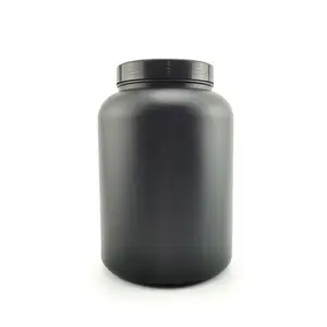High Quality 250ml 500ml 1000ml Black HDPE Plastic Bottle Protein Powder Bottle Nutritional Supplement Bottle and Packaging