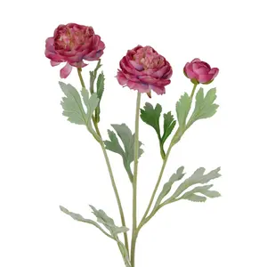 חינני Ranunculus דקורטיבי פרחים וזרי פרחים צמחים לחתונה שולחן דקורטיבי פרחים מלאכותיים